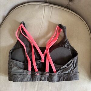 Grey/pink lululemon sports bra